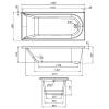 Акриловая ванна AM.PM Spirit V2.0 W72A-180-080W-A2 180x80 с каркасом + шторка на ванну фото 12