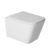 Унитаз подвесной Bond Cube F14-10 безободковый, сиденье микролифт, белый фото 4