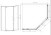 Душевой уголок Vincea Slim-N VSP-4SN100CL 1000x1000, профиль хром, стекло прозрачное фото 4