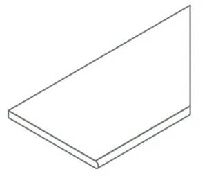 Бордюр Italon Авангард X2 620090001165 Сильвер закругленный правый 30x120