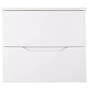 Тумба с раковиной Orange Line Li-60Tuw+Ra подвесная, белый матовый