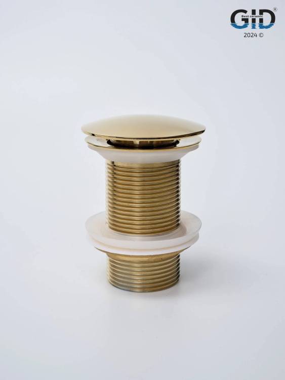 Донный клапан Gid Minucia G100 73301K без перелива, золото