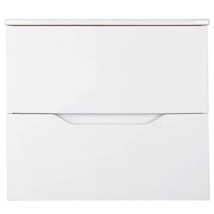 Тумба с раковиной Orange Line Li-60Tuw+Ra подвесная, белый матовый