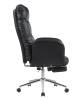 Кресло компьютерное Stool Group TopChairs Solid DD-004-OT black черный, с оттоманкой фото 3