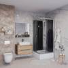 Душевая кабина Niagara Eco E90/26Q/TN/BK 90x90x195 фото 3