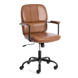 Кресло компьютерное Tetchair Alpha 24729 коричневый, искуственная кожа