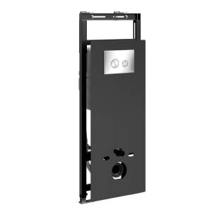 Система инсталляции для унитазов Wasserkraft Salm 27TLT.010.ME.BL.BN01 клавиша никель
