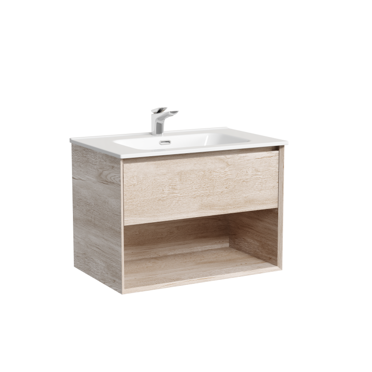 Тумба под раковину Sancos Marmi 1.0 MR1.070EG Дуб галифакс натуральный, 69x44.5x52