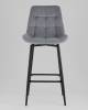 Стул барный Stool Group Флекс AV 405-V12-K14PM-9005(B) серый фото 3