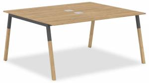 Стол офисный Skyland Forta 00-07088525 Дуб Гамильтон/Антрацит-Бук