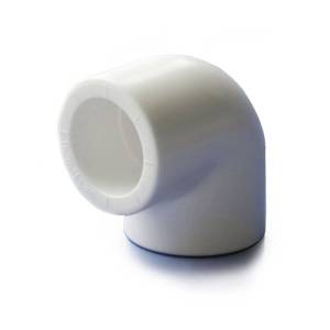Отвод полипропиленовый ПОЛИТЭК 40 x 90гр., белый