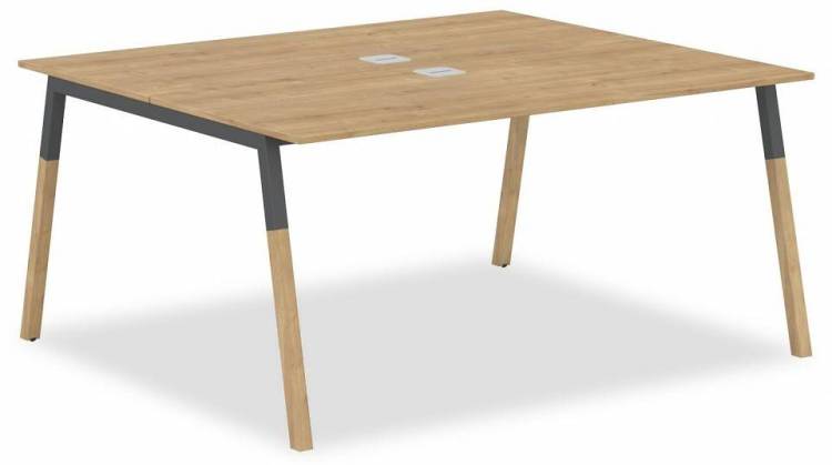 Стол офисный Skyland Forta 00-07088525 Дуб Гамильтон/Антрацит-Бук