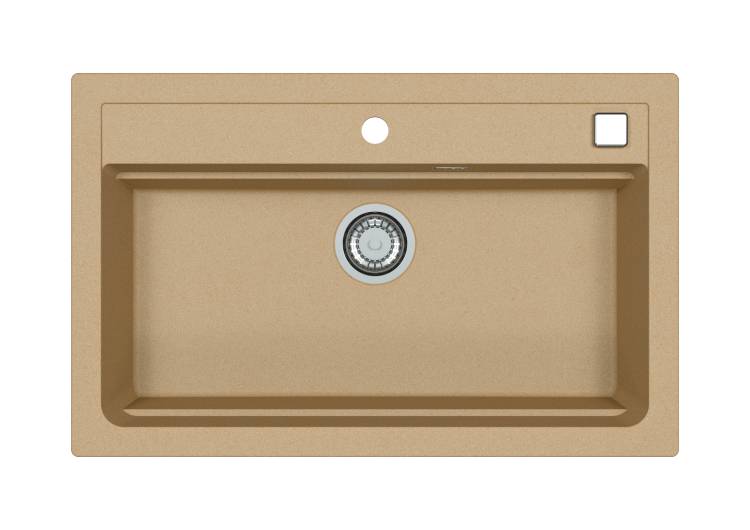Мойка кухонная Alveus Granital Atrox 40 1140445 Beige - G55 с сифоном, 79x50