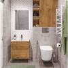 Тумба с раковиной Belbagno Etna H-60 ETNA-H60-700-2C-SO-RN-P 70x45x60 Rovere Nature подвесная с двумя выкатными ящиками, с доводчиками фото 7