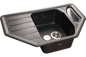 Мойка кухонная GranFest Corner C-800E черный