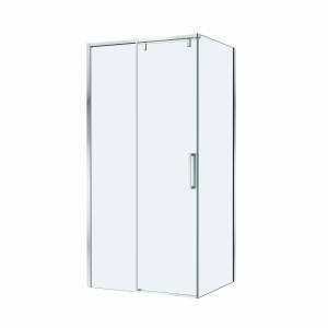 Душевой уголок BelBagno SOFT_CLOSE-1-AH-1-100/80-C-Cr профиль хром, стекло прозрачное, 100x80x200
