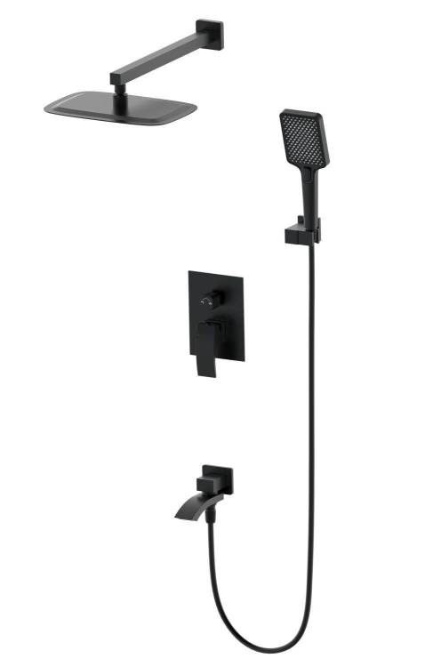 Душевой комплект Wonzon & Woghand WW-88939009A-MB черный