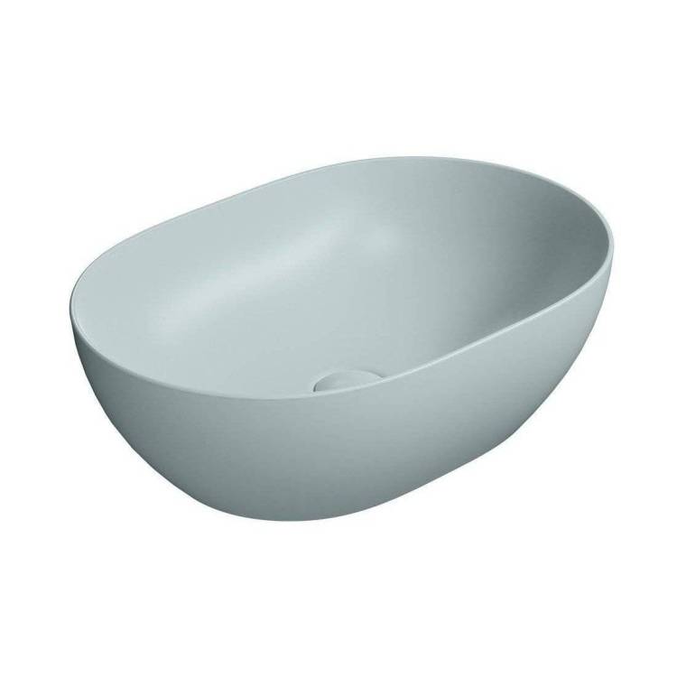 Раковина GSI Pura 886015 50 см, голубая матовая