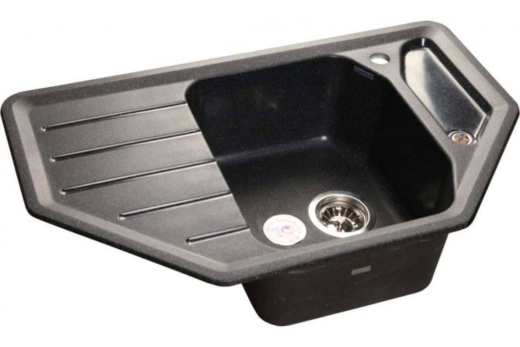 Мойка кухонная GranFest Corner C-800E черный