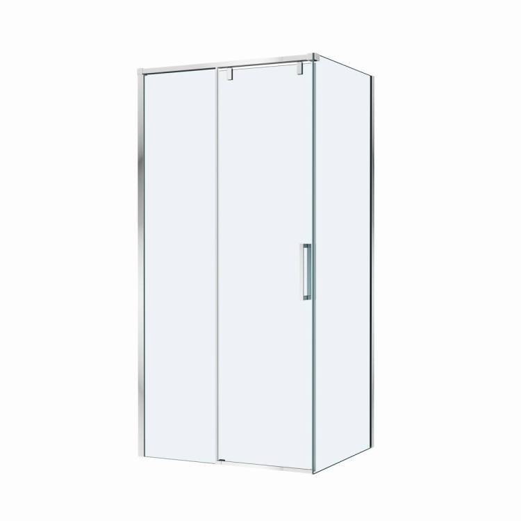 Душевой уголок BelBagno SOFT_CLOSE-1-AH-1-100/80-C-Cr профиль хром, стекло прозрачное, 100x80x200