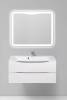 Тумба под раковину Belbagno Marino MARINO-1100-2C-SO-BL-P 110x45x50 Bianco Lucido подвесная с двумя выкатными ящиками фото 8