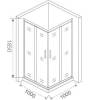 Душевой уголок Good Door Infinity CR-100-G-CH 100x100 фото 6