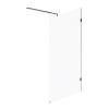 Душевая перегородка Am.Pm X-Joy W94WI-110-F1-BTE 110x195, стекло прозрачное 6 мм, профиль черный