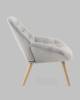 Кресло Stool Group Олби Страйпс QH-2805K 263-6 light grey светло-серый фото 3