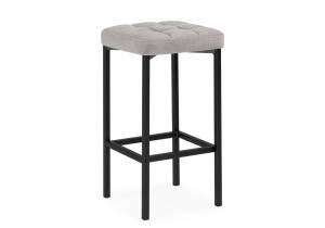 Полубарный стул Woodville Лофт 670075 Серый (катания сильвер) / черный
