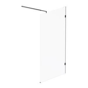 Душевая перегородка Am.Pm X-Joy W94WI-110-F1-BTE 110x195, стекло прозрачное 6 мм, профиль черный