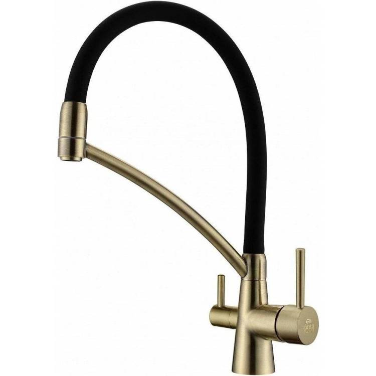 Смеситель для кухни Paulmark Siegen Si213111-BR с гибким изливом