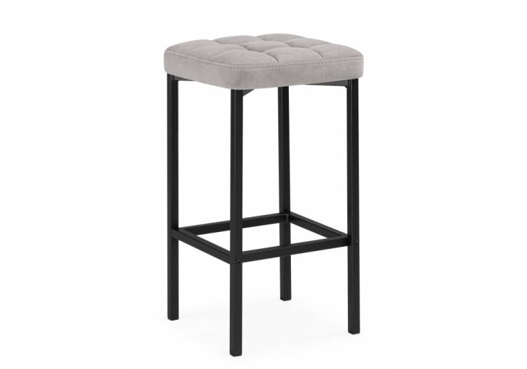 Полубарный стул Woodville Лофт 670075 Серый (катания сильвер) / черный