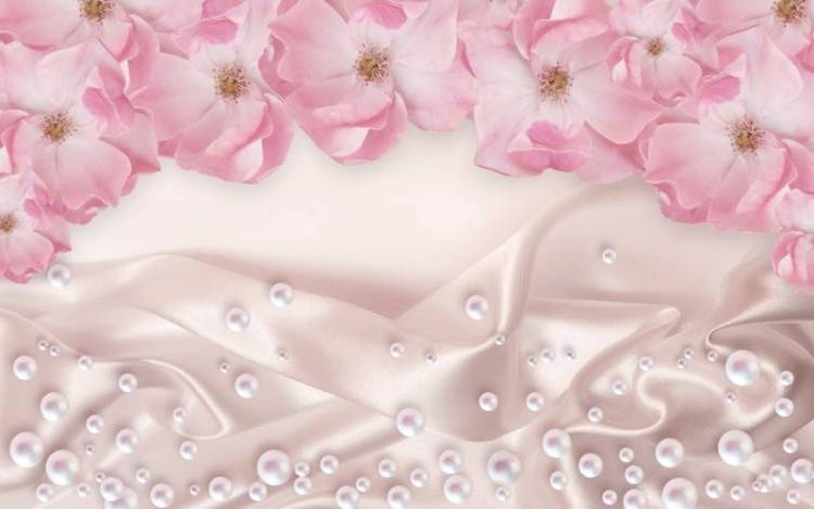 3D Фотообои Artegrafico «Цветочная арка с розовым жемчугом» CF-026 акварель