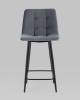 Набор из 2 полубарных стульев Stool Group Джанго vd-django-b27 X2 темно-серый, велюр фото 3