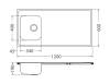 Мойка кухонная Alveus Classic Pro 90 1130473 Sat-90 с сифоном, 120x60 фото 3