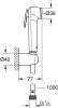 Гигиенический душ Grohe Tempesta-F 26355IL0 100см, белый фото 5