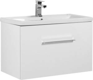 Тумба с раковиной Aquanet Порто 80 212577 белый, 533x800x443