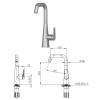 Смеситель для кухни Teska Teco E4206 хром фото 3
