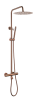 Душевая стойка Boheme Uno 468-T-CB с термостатом, Copper Brushed