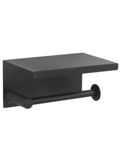 Держатель туалетной бумаги Boheme Uno 10971-B с крышкой Black