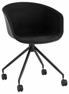 Кресло компьютерное Stool Group Libra SL-7040ZB bl-bl пластик черный, рогожка черный