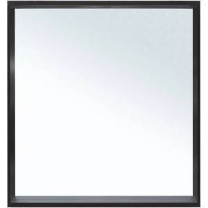 Зеркало Allen Brau Reality 70 1.32017.BB с LED подсветкой, черный брашированный, 750x700x140