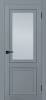 Межкомнатная дверь Profilo Porte PST-37 полотно Серое матовое, стекло сатинат 600x2000