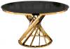 Обеденная группа Woodville Вандер 599481 black, gold, стулья велюр фото 3