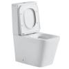 Унитаз компакт Black&White W-7703 7703W Безободковый Белый фото 2