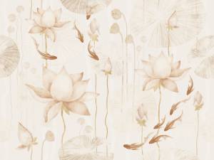 Фреска Ortograf Fancy 34498 Пруд с нимфеями Флок FLK