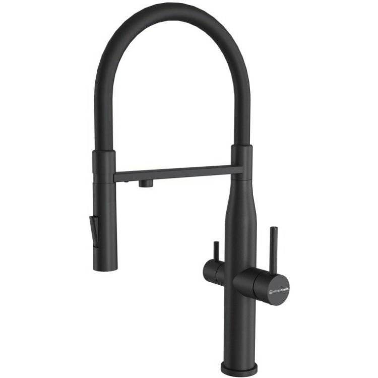 Смеситель для кухни Kuchenstern Elit-FE 407BL40 черный