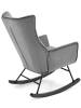 Кресло-качалка Halmar Bazalto V-CH-BAZALTO-FOT-POPIELATY серый фото 4