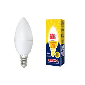Лампа светодиодная Volpe Norma LED-C37-7W/WW/E14/FR/NR