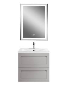 Тумба под раковину Art&Max Platino AM-Platino-580-2C-SO-GCM Светло-серый матовый, 57x47.4x55